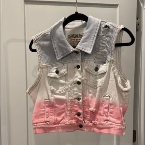 Hot Kiss Stylish Gray and Black Vest